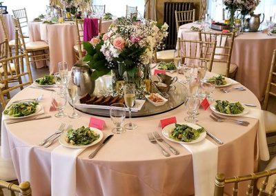 Romanesque Catering Table Setting